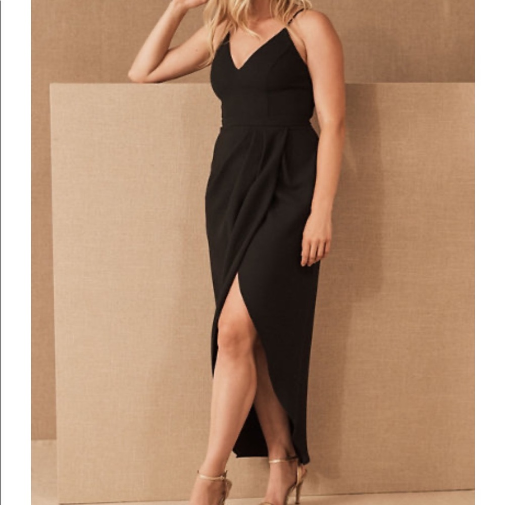BHLDN Black Caron Dress